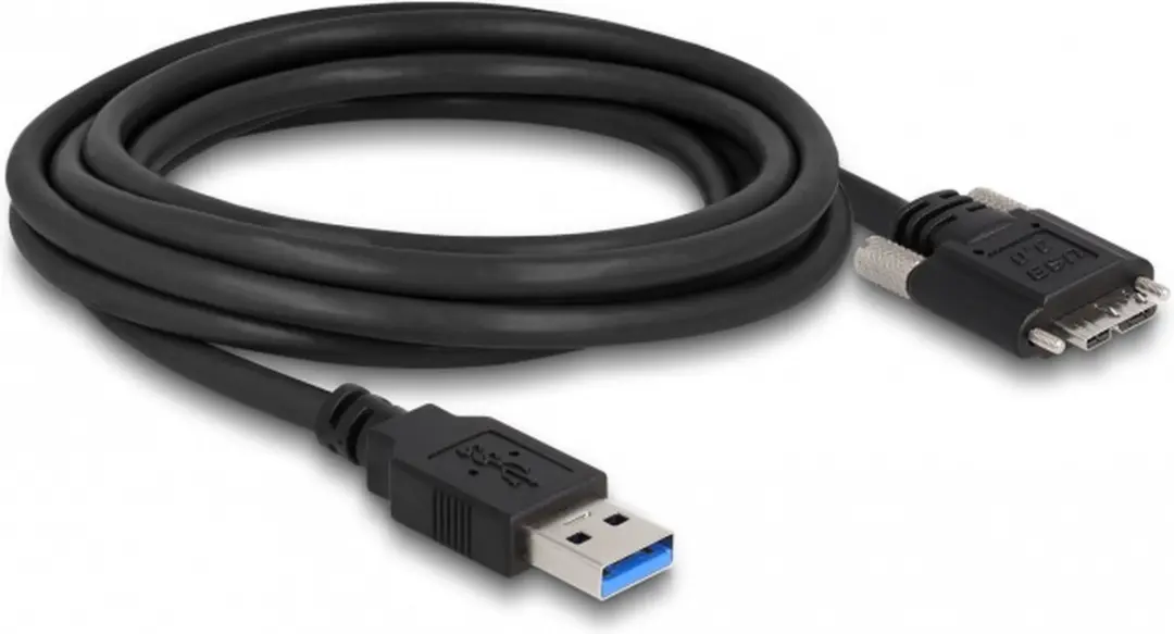 Delock USB 3.0 Kabel A naar Micro-B 3m - Zwart