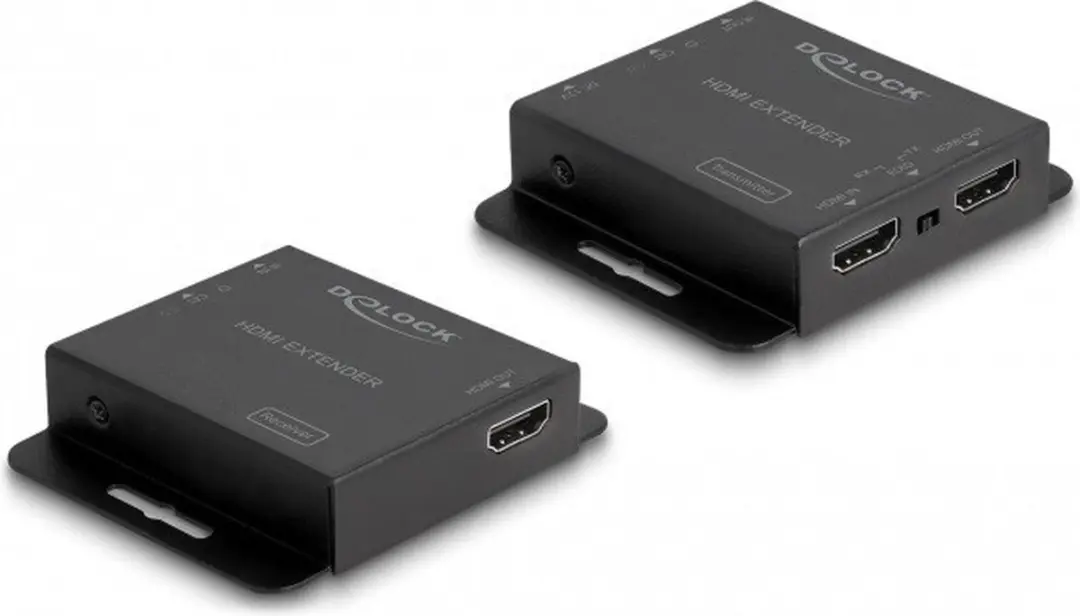 Delock HDMI Extender Set Cat.6 - 4K 30Hz - Zwart