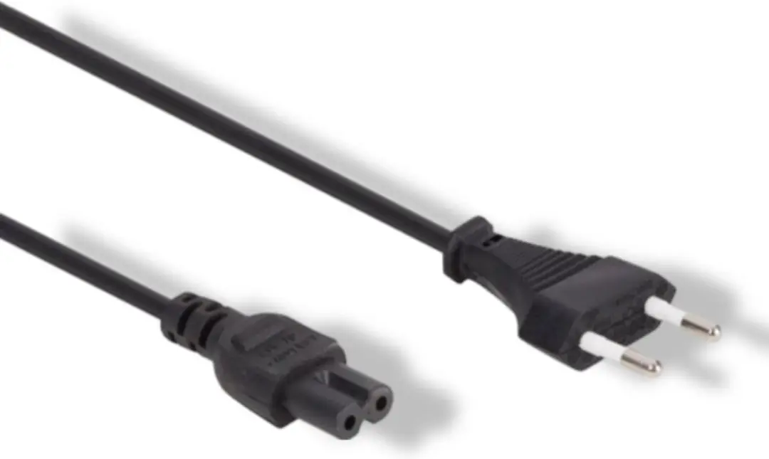Perel Voedingskabel H03VVH2-F 2G0.75 2m - 2.5A/230V - Eurostekker naar C7 - Zwart