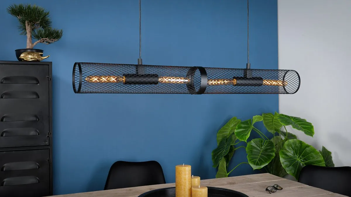 Eglo Redcliffe Hanglamp 108cm - Zwart - afbeelding 6 van 6