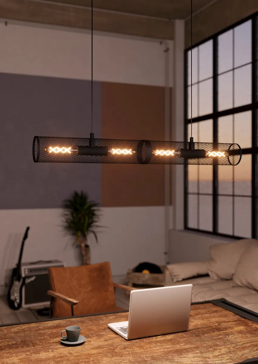 Eglo Redcliffe Hanglamp 108cm - Zwart