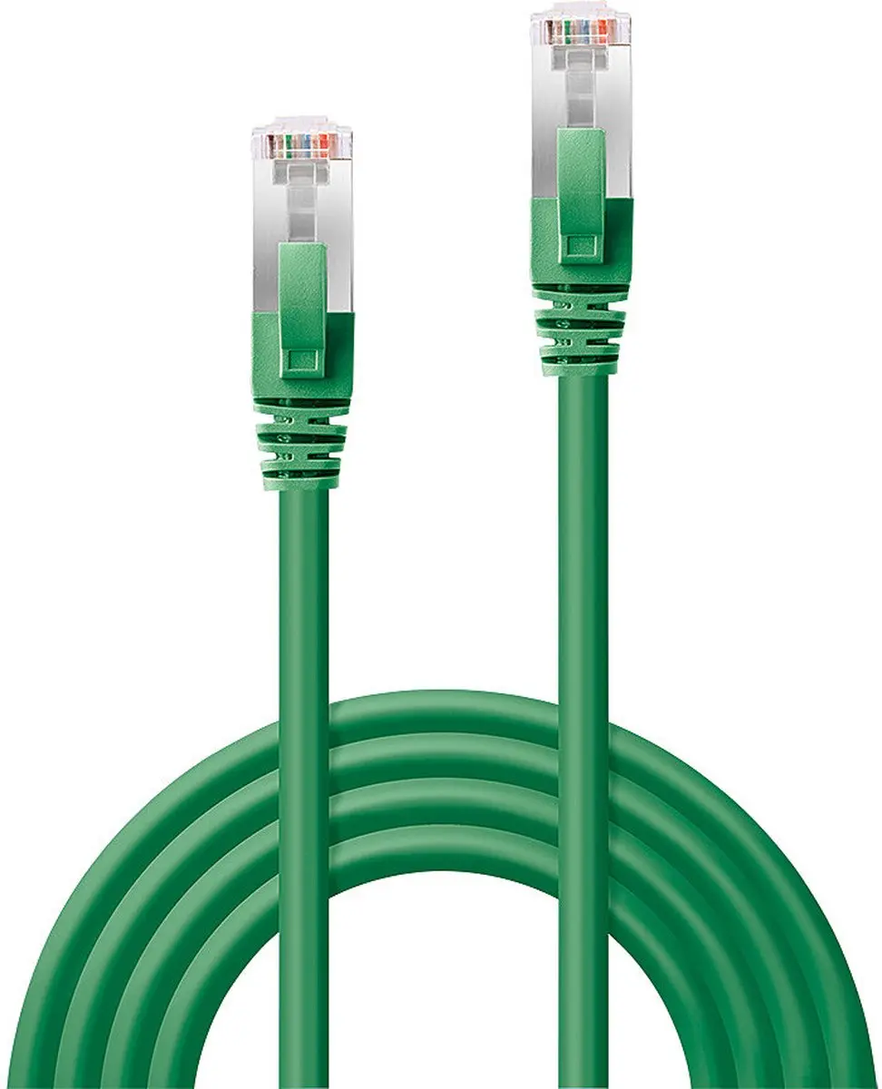 Lindy 47675 Cat6a S/FTP Netwerkkabel - 0,3m - Groen