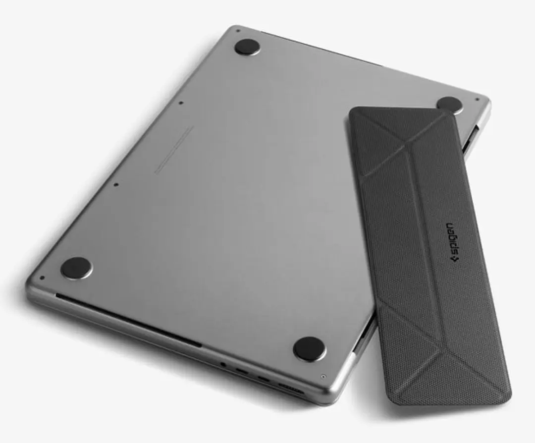 Spigen SlimFold LD201-S4 Laptopstandaard - Zwart