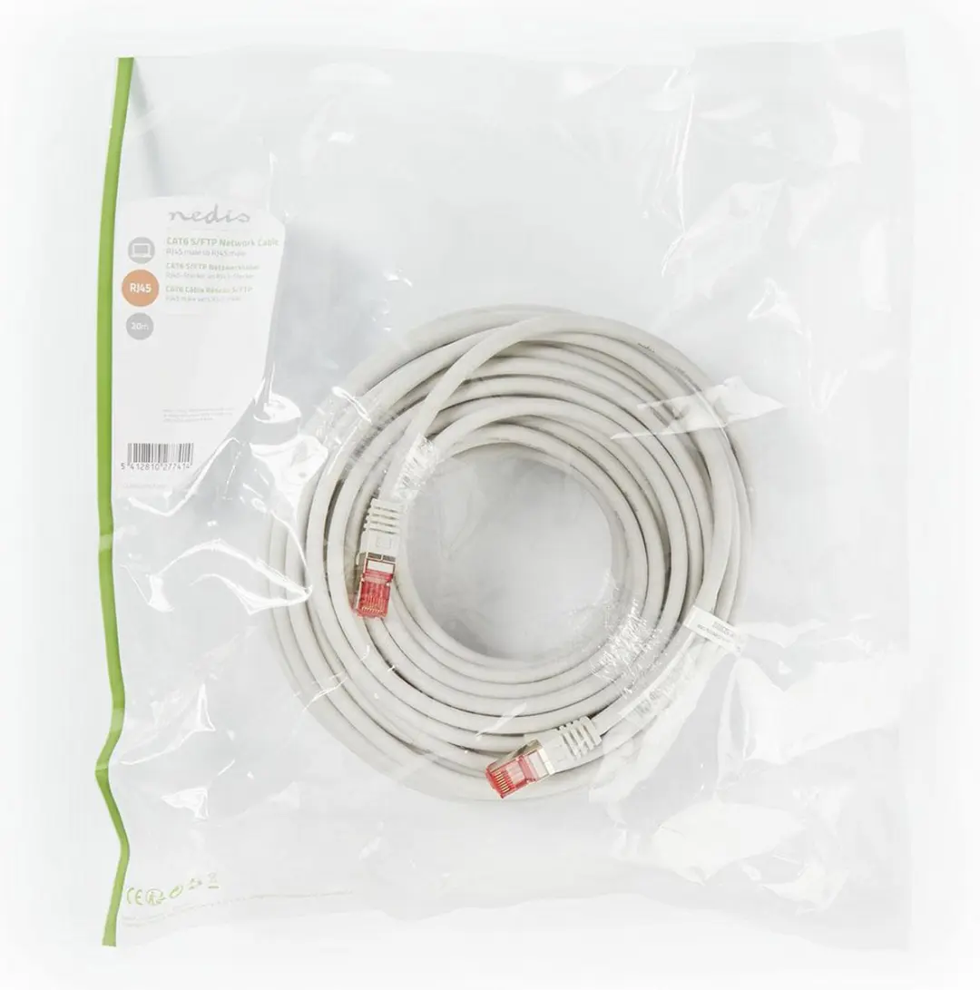 Nedis CAT6 Netwerkkabel CCGL85221GY200 - 20m - Grijs