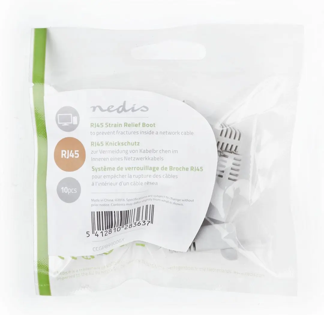 Nedis RJ45 Trekontlasting - Grijs - 10 Stuks
