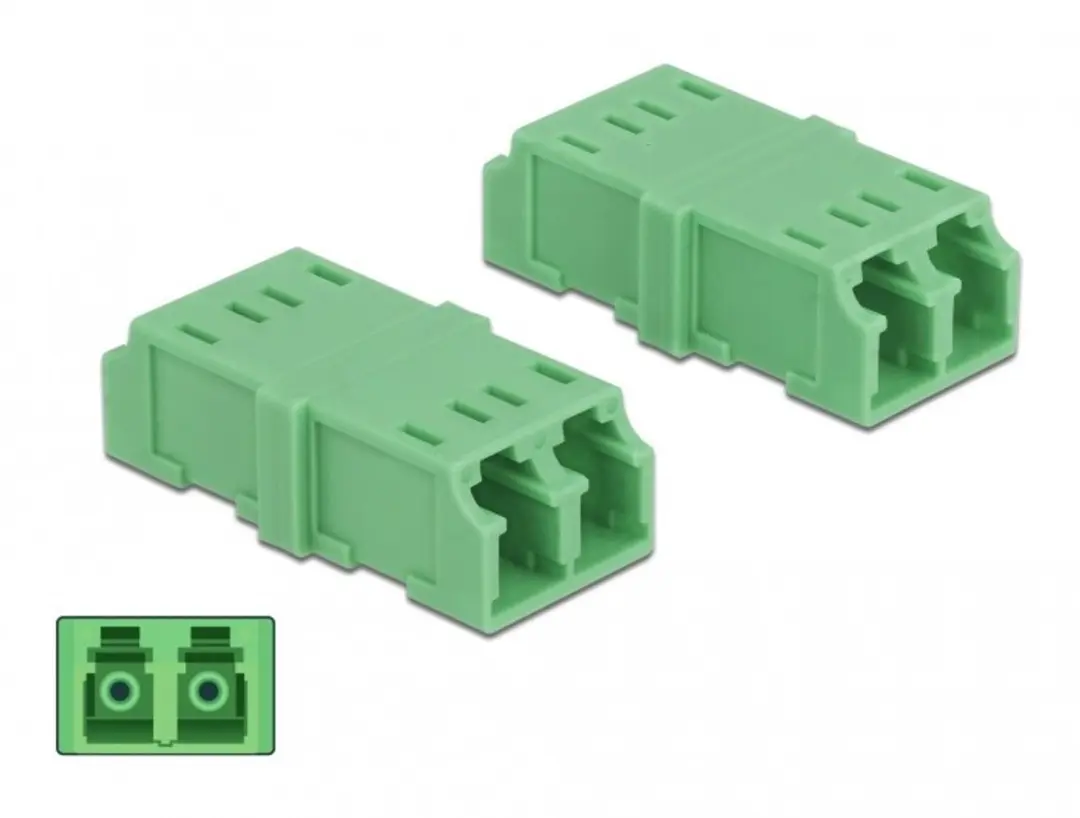 Delock LC Duplex Koppler - 4 Stuks - Groen