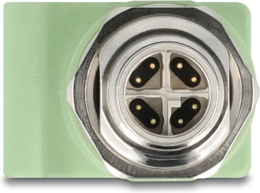 Delock M12 X-coded Adapter 8P M-RJ45 Cat.5e - Groen