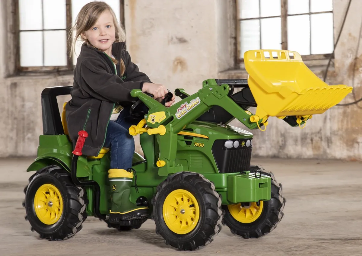 Rolly Toys John Deere Tractor Schakel - Groen/Geel - afbeelding 6 van 6