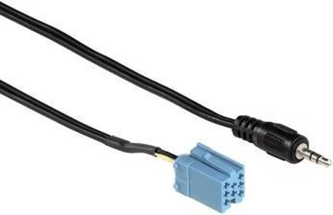 Hama AUX IN Adapter for Becker/Blaupunkt/VDO 1.2m 3.5mm Zwart audio kabel