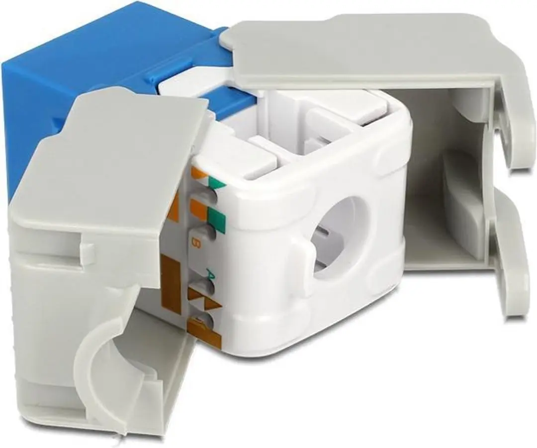 Delock UTP CAT6 Keystone Module RJ45 - LSA - Blauw