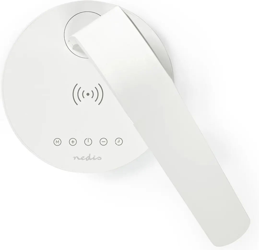 Nedis LTLGQ3MD1WT LED Tafellamp - Qi Draadloos Laden - 5W - Koel/Warm/Natuurlijk Wit