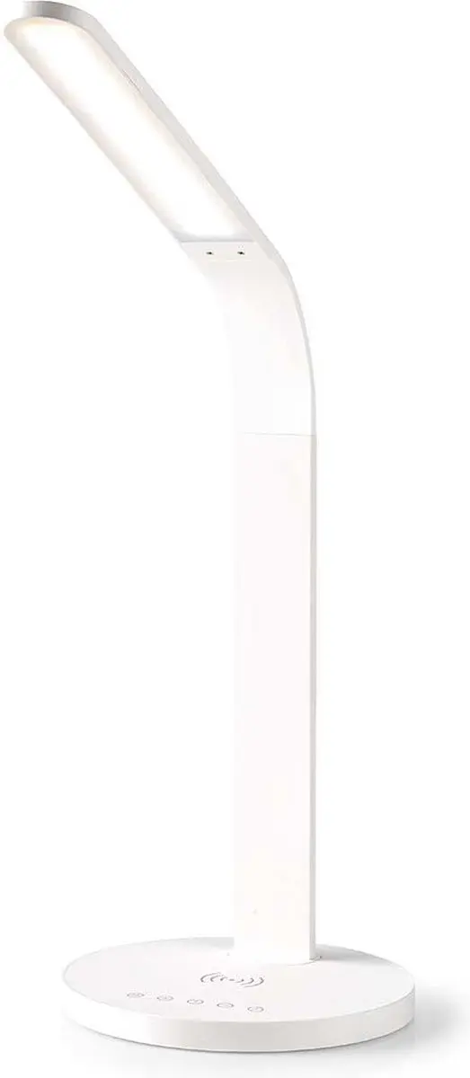Nedis LTLGQ3MD1WT LED Tafellamp - Qi Draadloos Laden - 5W - Koel/Warm/Natuurlijk Wit