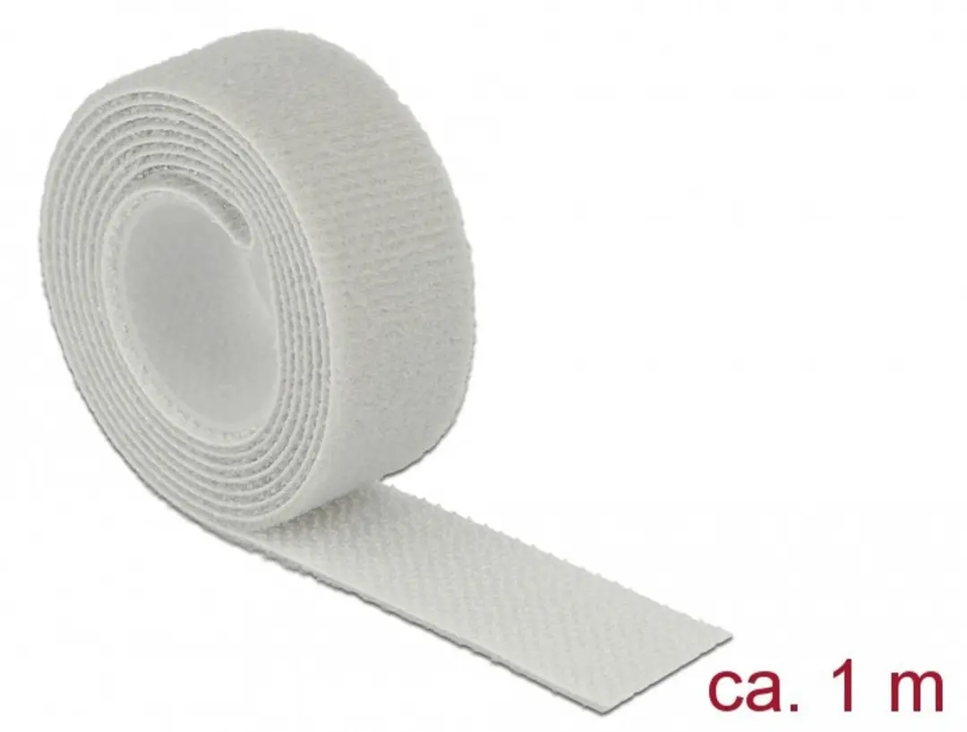 Delock Klittenband Rol 20mm - Grijs 1m