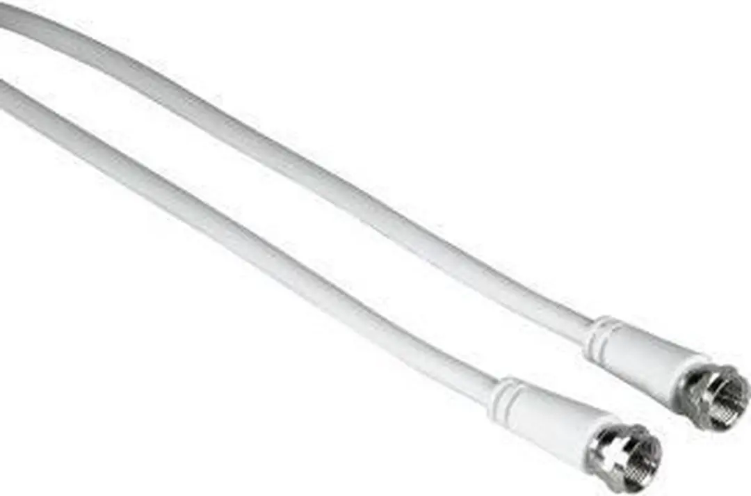Hama Verb.Kabel 2X F-Plug Wit 1.5M Ve=25