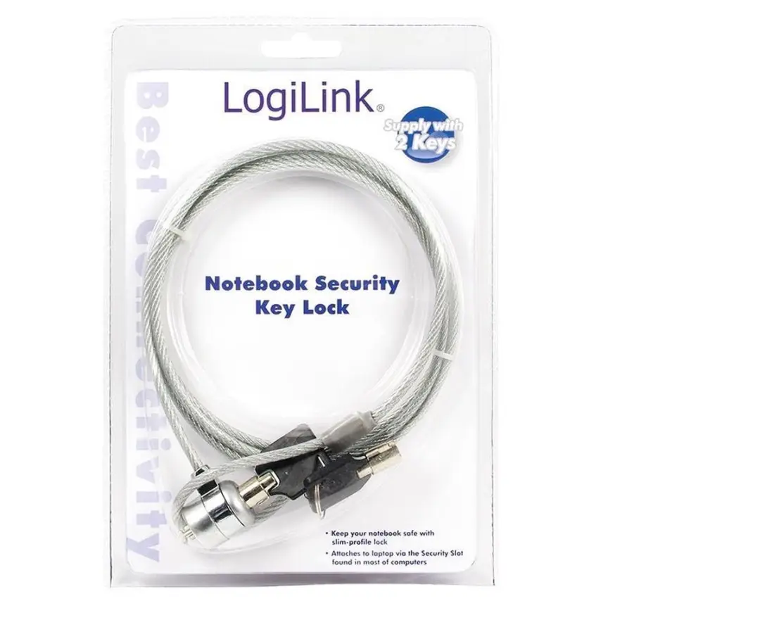 Logilink NBS003 Kabelslot - Notebookbeveiliging Zilver