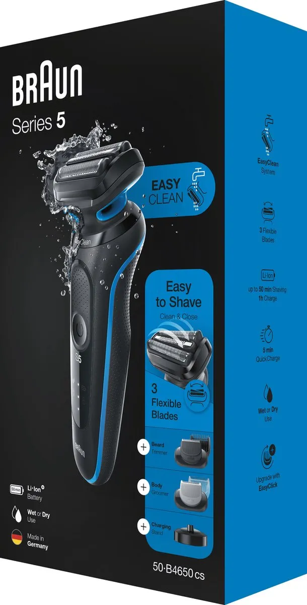 Braun Series 5 50-B4650cs Scheerapparaat - Blauw