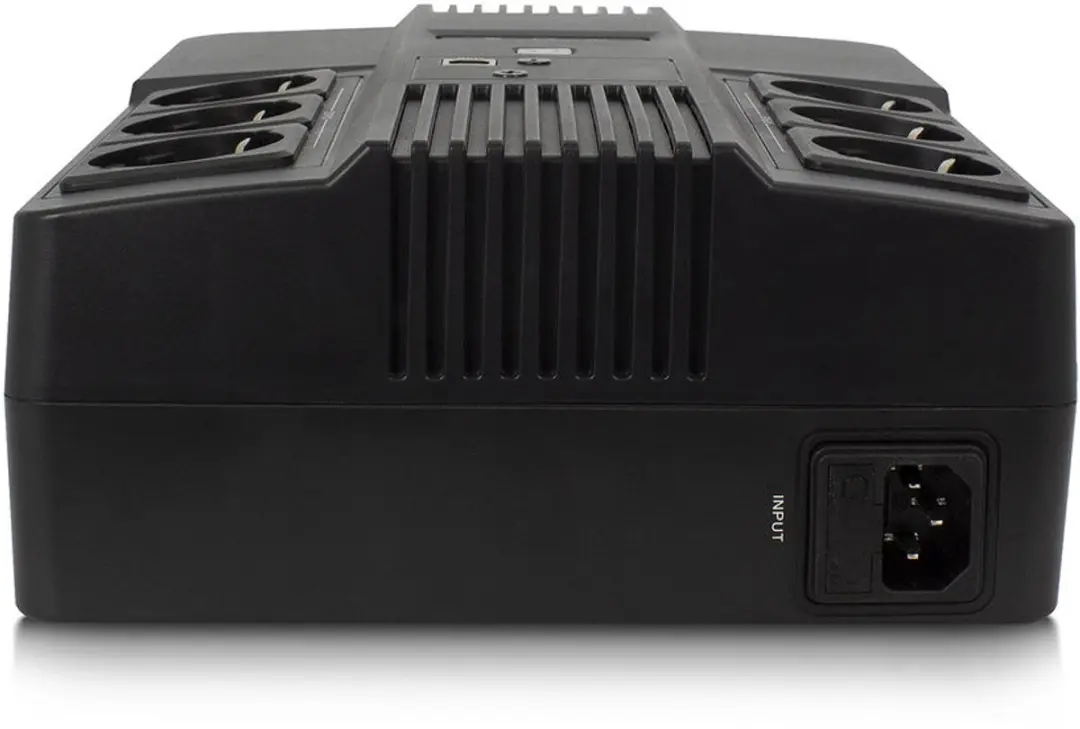 ACT UPS Noodstroom AC2300 600VA/360W - 6x Stopcontact - Line Interactive - Zwart - afbeelding 6 van 6