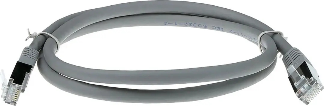 ACT Grijze CAT6 Patchkabel 2m FB9002 - LSZH SFTP