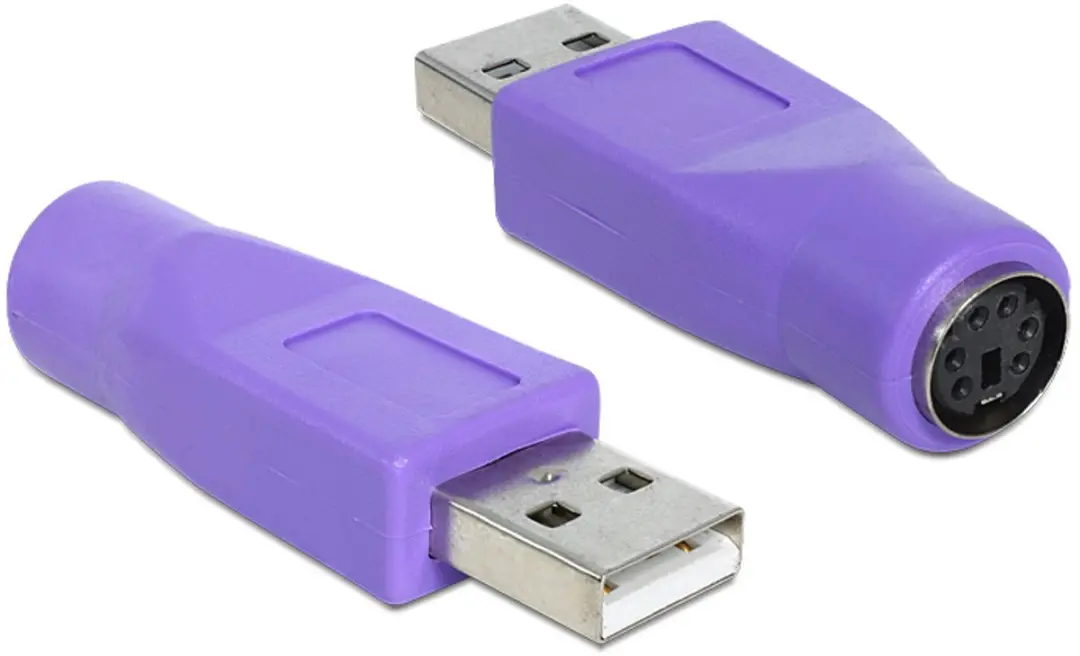 Delock PS/2 naar USB-A Adapter