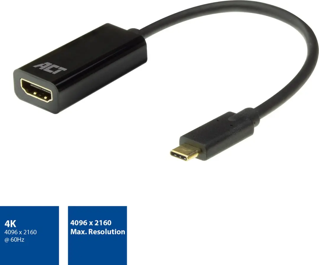 ACT AC7310 USB-C naar HDMI Adapter 4K 60Hz