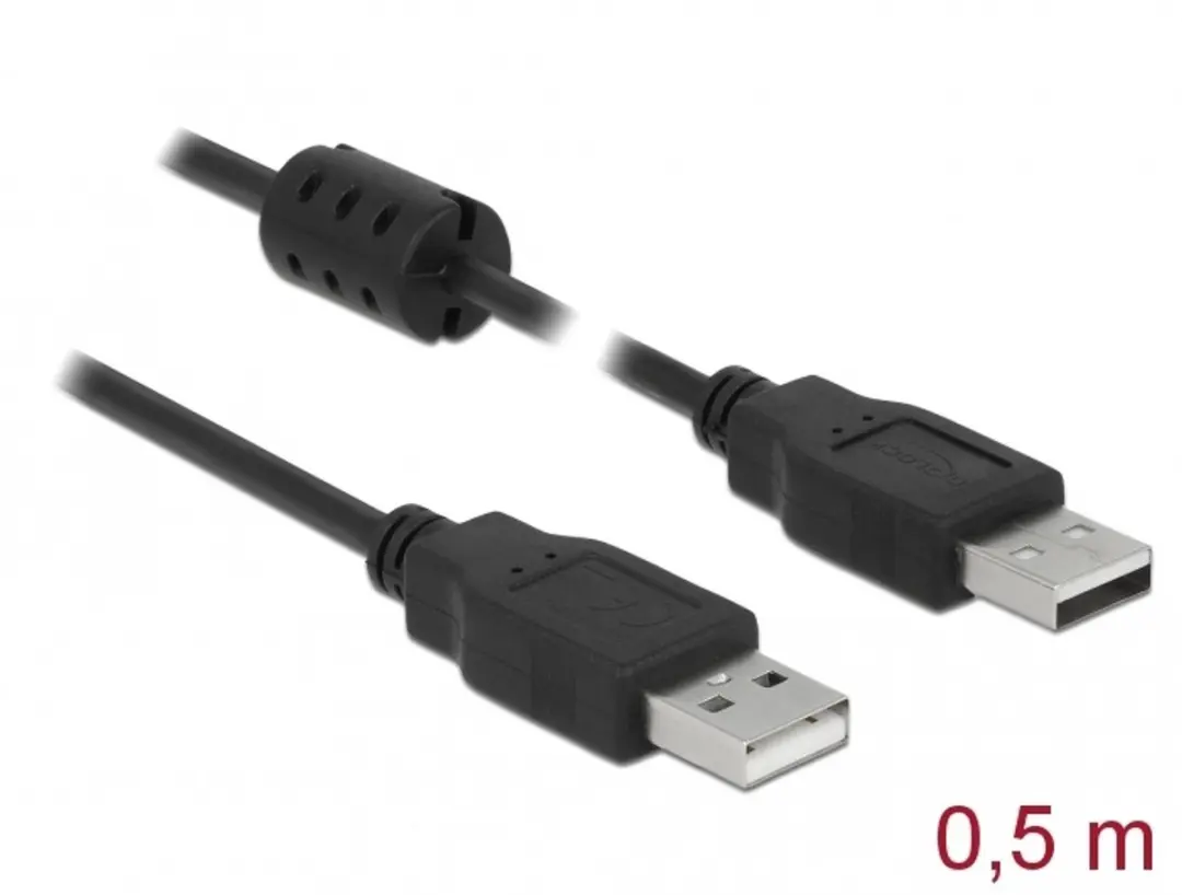 Delock USB 2.0 Kabel A-A 0,5m
