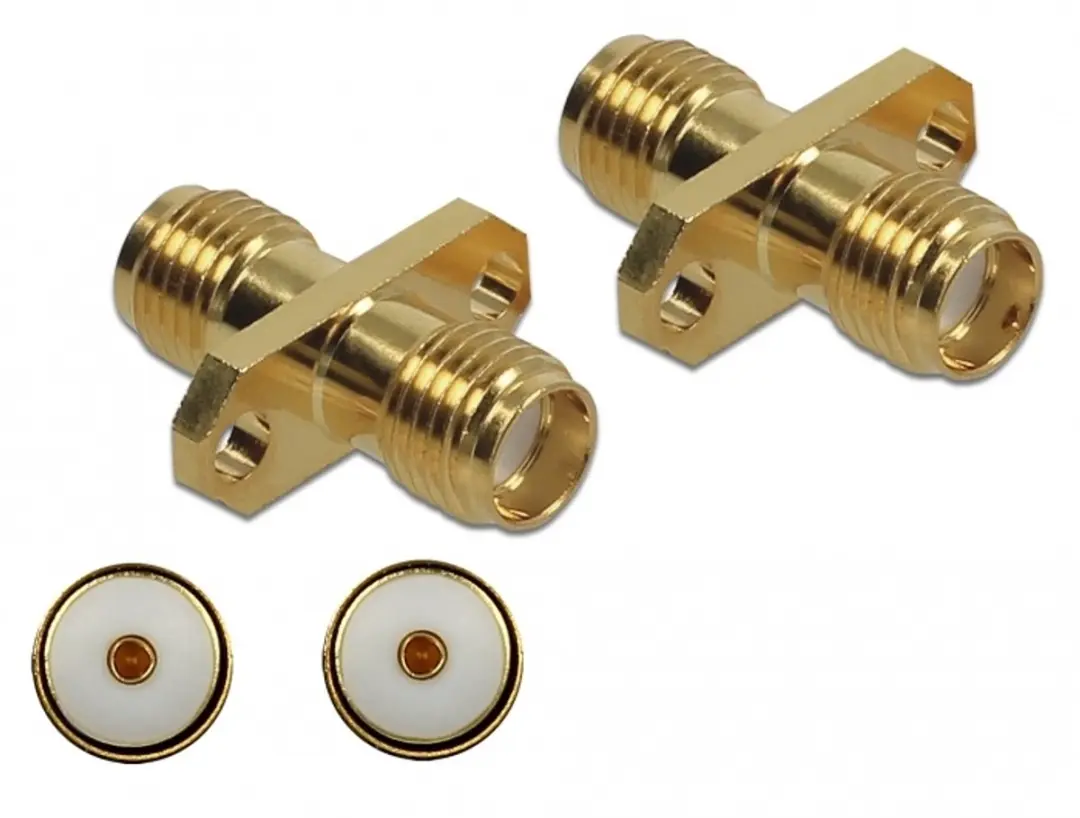 Delock 89980 Adapter SMA Jack naar SMA Jack 10 GHz