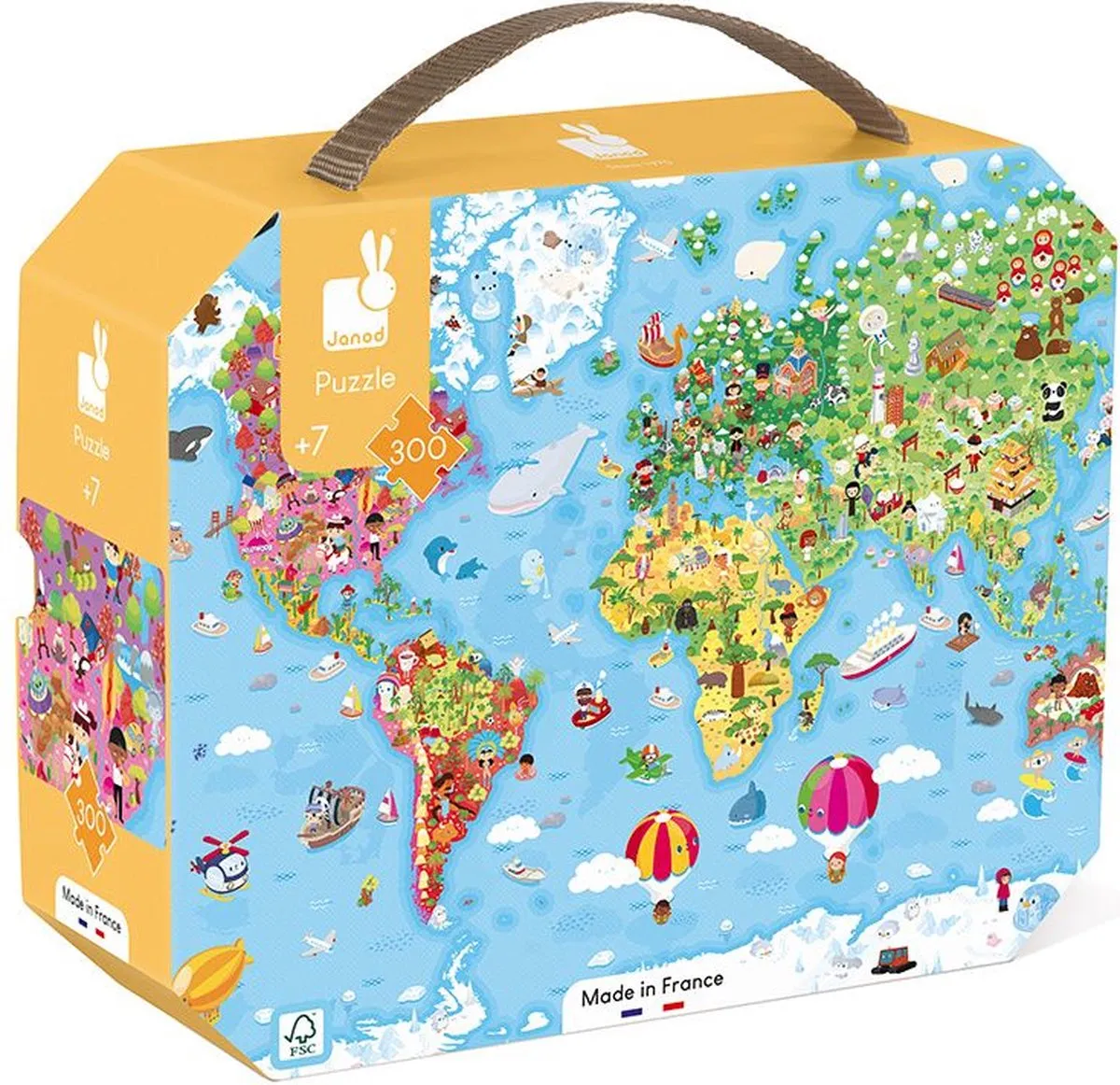 Janod Wereld Giant Puzzel