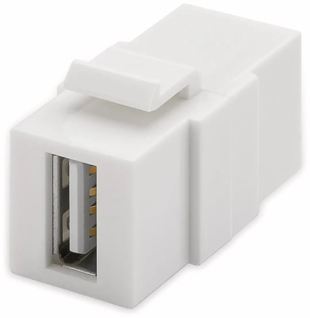 Goobay USB-A Keystone Module 2.0 - Wit - afbeelding 6 van 6