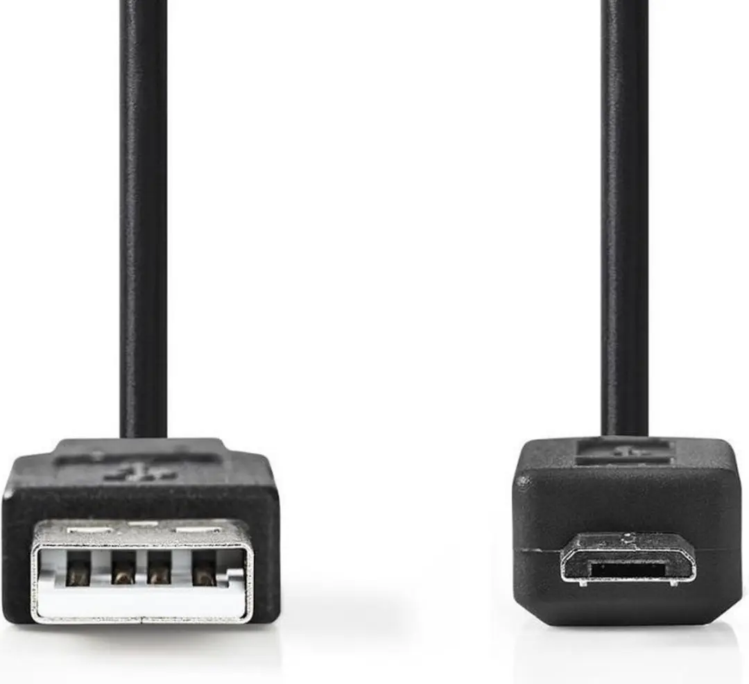 Nedis USB 2.0 Kabel A-MicroB 480Mbps 3m - Zwart