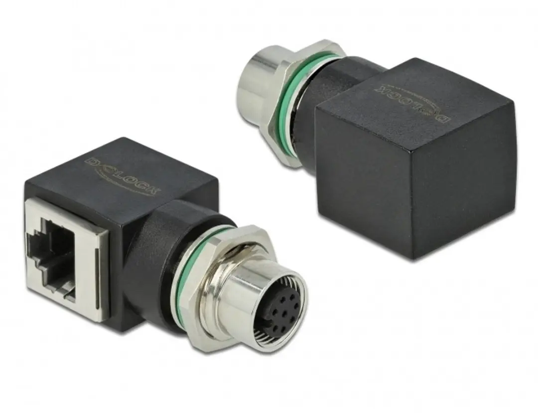 Delock M12 8-pins A-gecodeerd Industriële Netwerkadapter