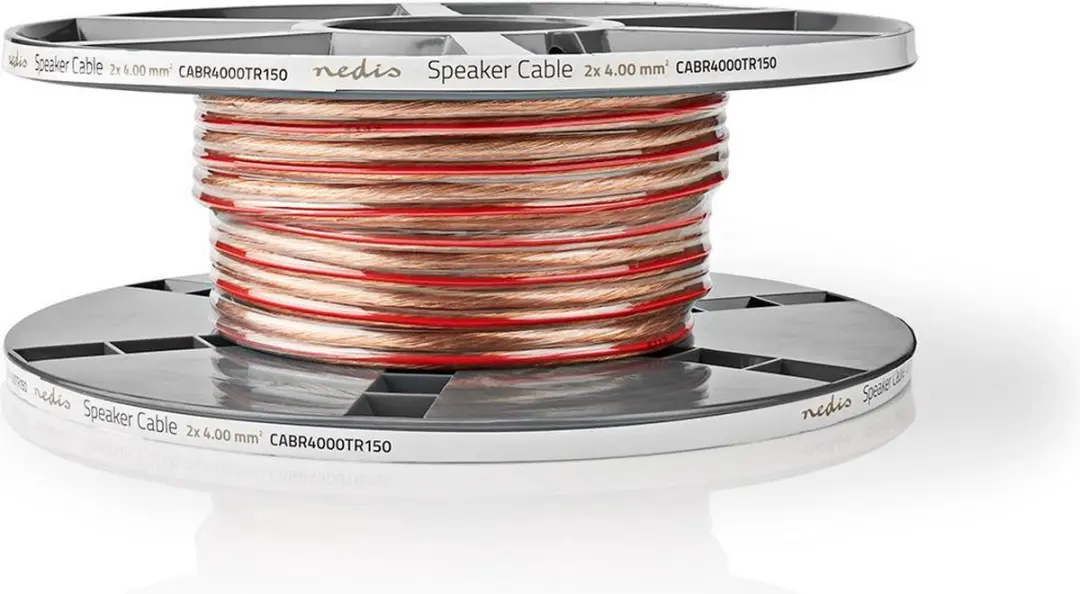 Nedis Speaker-Kabel CABR4000TR150 - 2x4.00mm² - 15m - Transparant