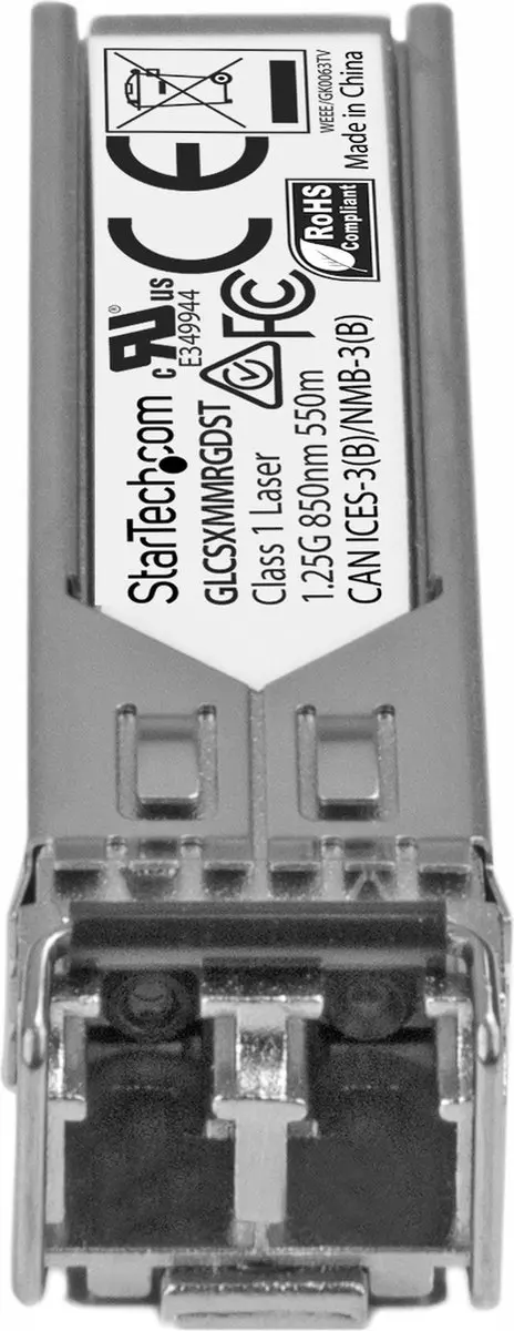 Startech N6PATCH2PL SFP Glasvezelmodule 1000Base-SX - Paars
