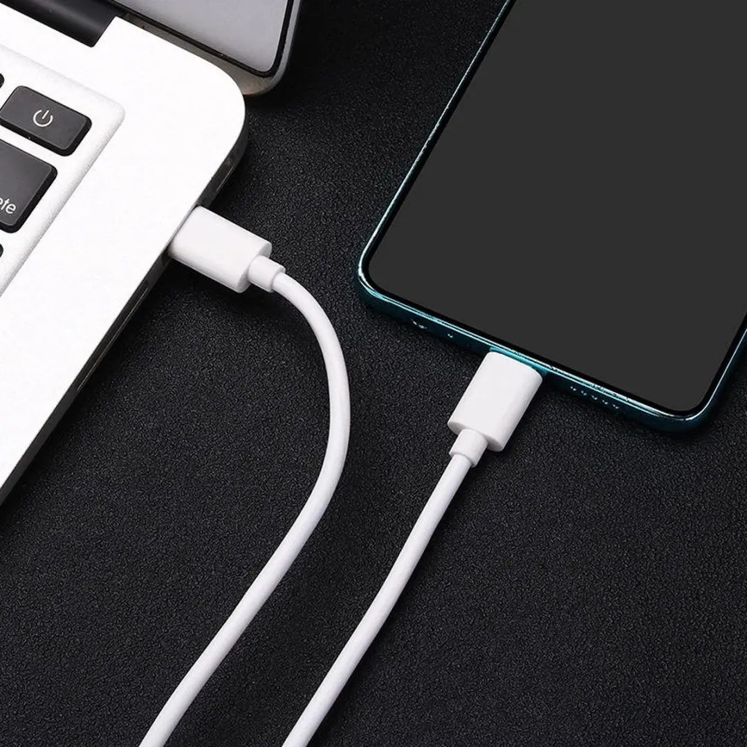 NÖRDIC USBC-310 USB-C Kabel 2,4A - 1m - Wit