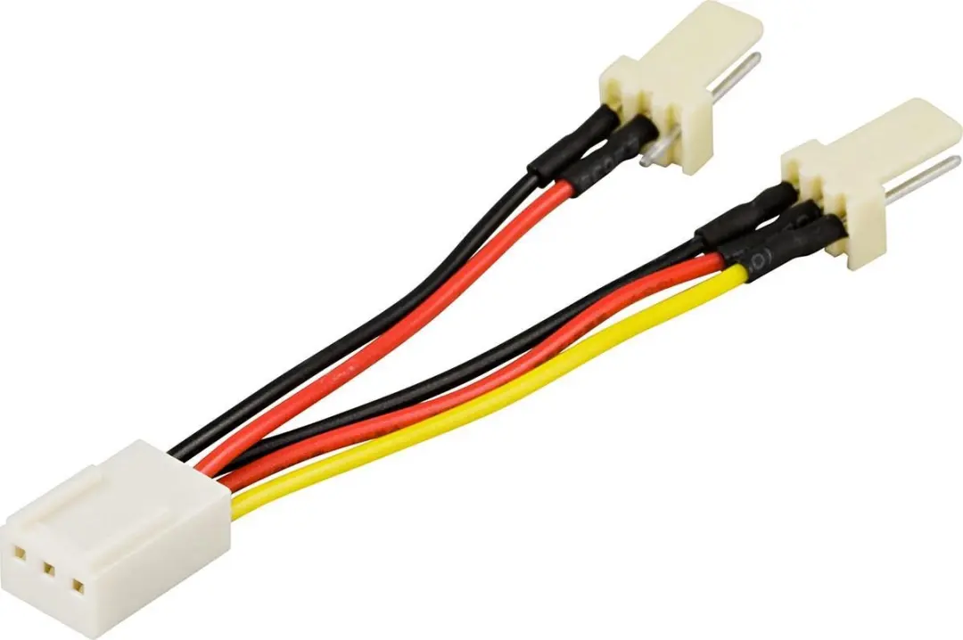 Deltaco SSI-36 3-pin Kabeladapter - Zwart/Rood/Wit/Geel