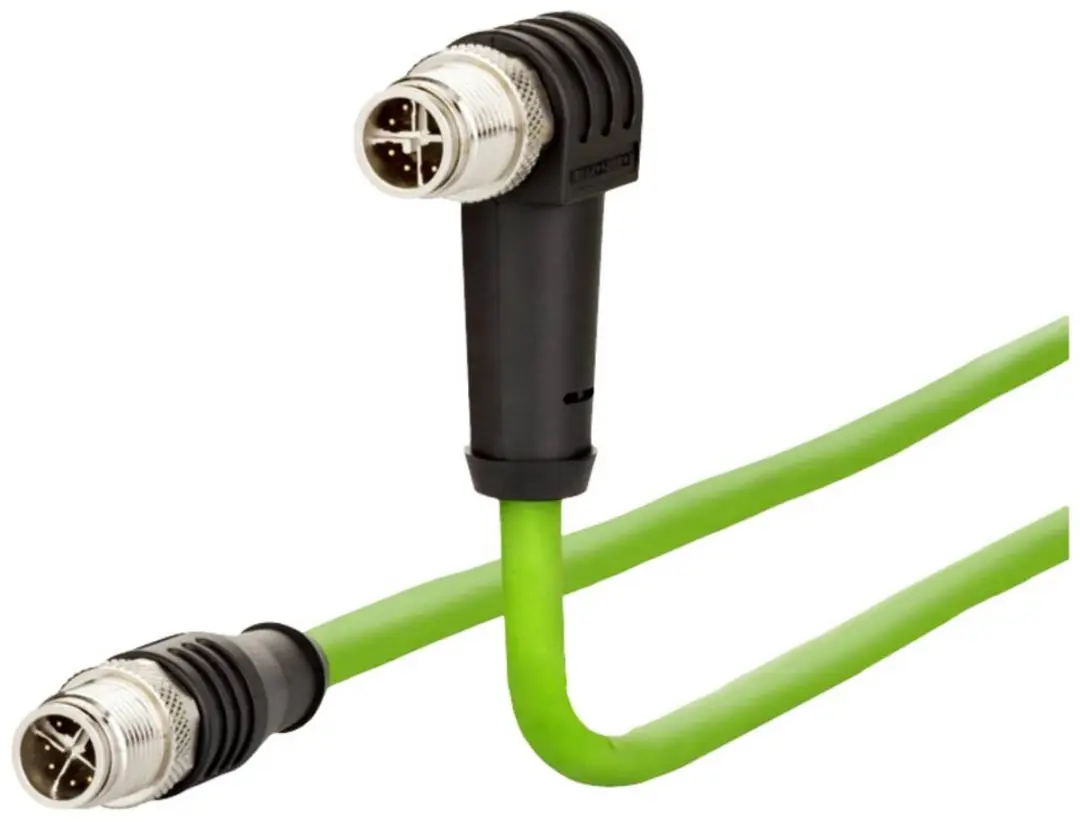 Metz Connect 142M2X1C020 M12 Netwerkkabel CAT 6A S/FTP 2m - Groen
