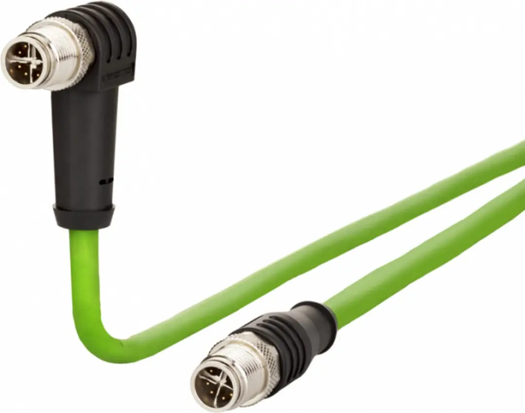 Metz Connect 142M2X1C020 M12 Netwerkkabel CAT 6A S/FTP 2m