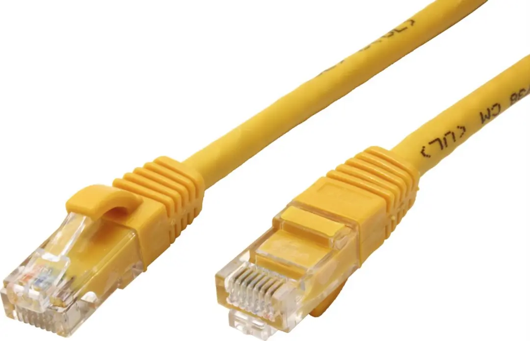 Value Patchkabel Kat.6A UTP Geel 0,3m