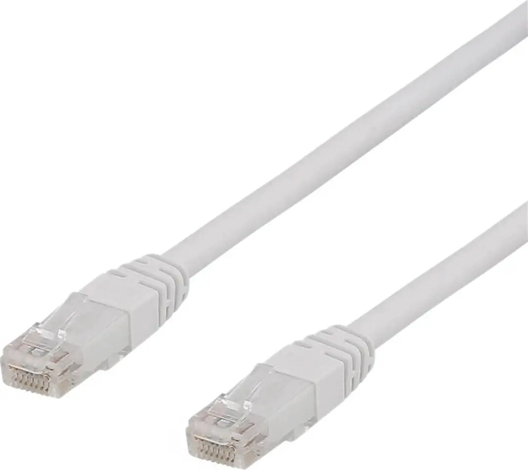 Deltaco TP-63VAU Netwerkkabel Cat6a Wit 3m