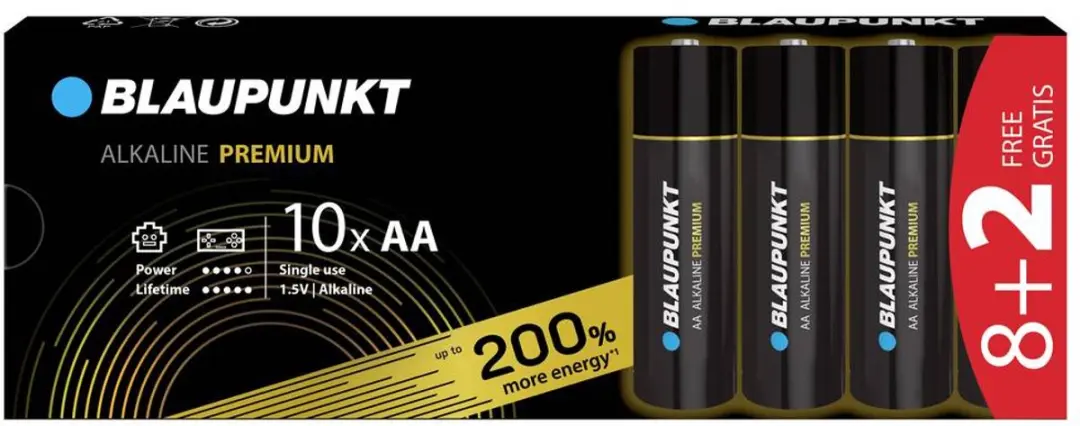 Blaupunkt AA Alkaline Batterijen - 10 Stuks