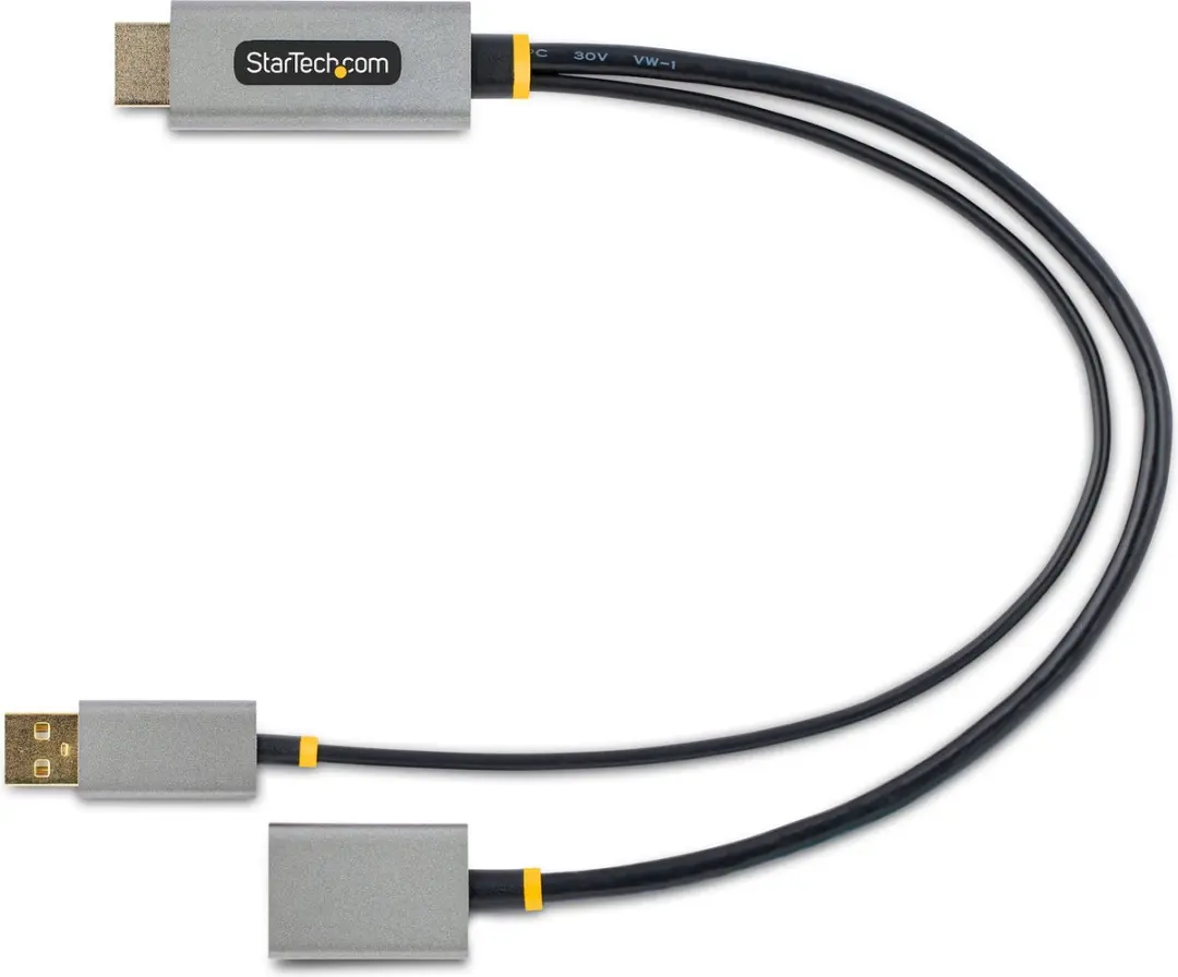 Startech HDMI naar DisplayPort Adapter 128-HDMI-DISPLAYPORT - Zwart-Grijs