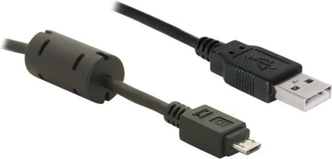 Delock USB 2.0 Micro B Kabel 3m - Zwart