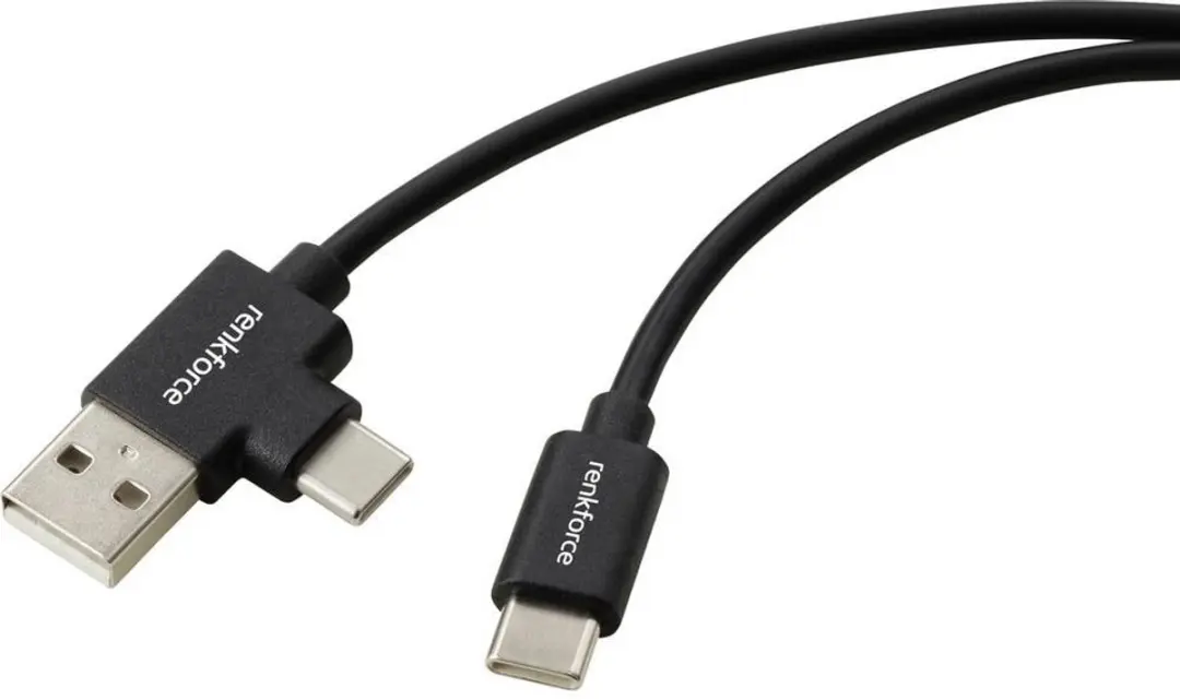Renkforce RF-7116120 USB-kabel USB-C naar USB-A 1m