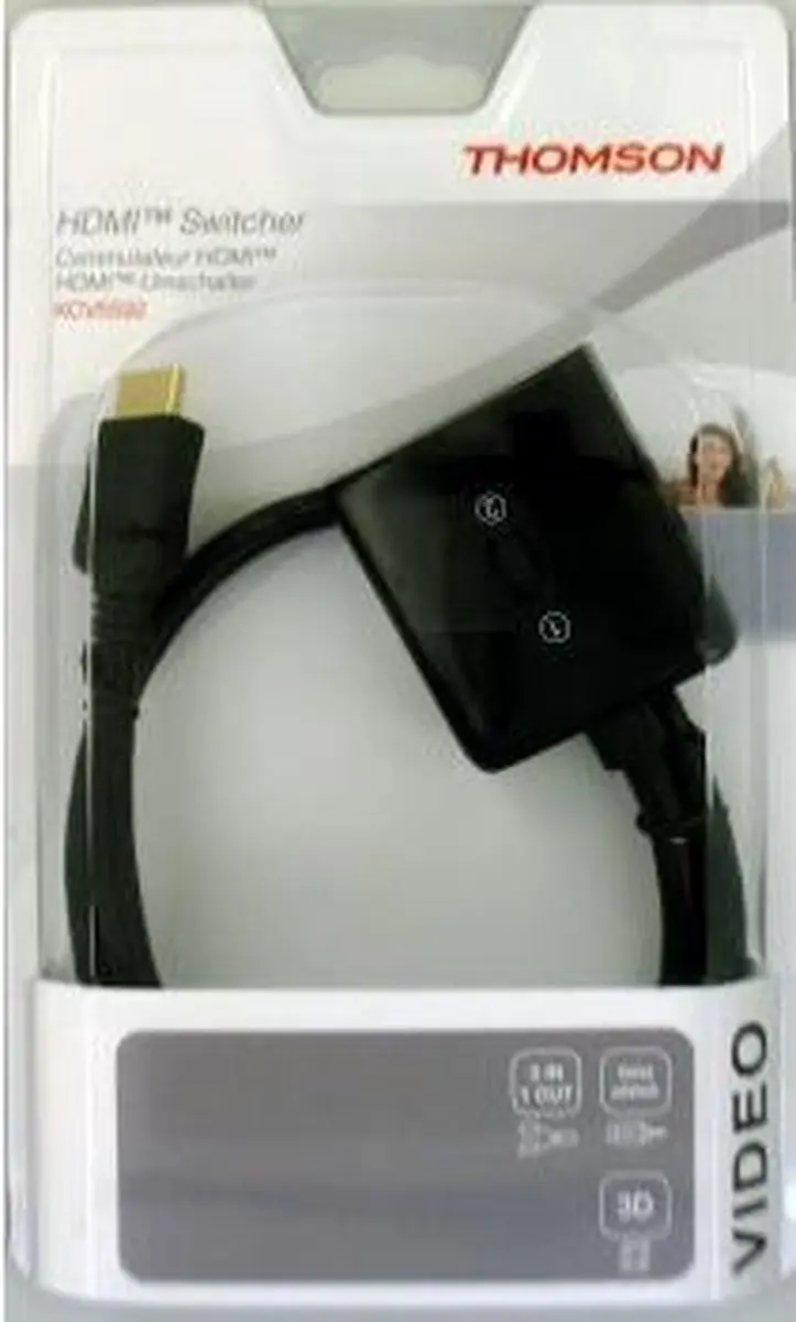 Hama Thomson HDMI Switcher 2X1 - Zwart