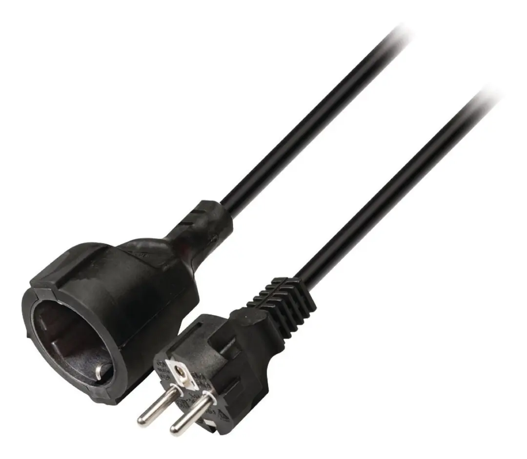 Nedis Stroomkabel CEGP10200BK50 Type F M/F - 5m - Zwart