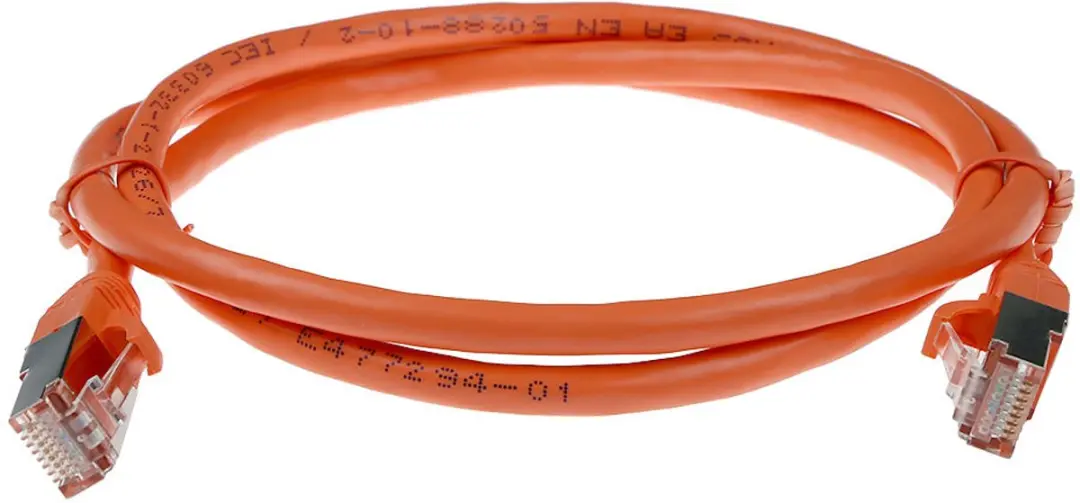ACT FB7105 CAT6A Patchkabel 5m Oranje - Snagless