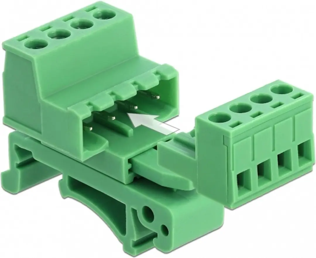 Delock Terminalblokset 4-polig 5.08mm - Groen - 3 Stuks