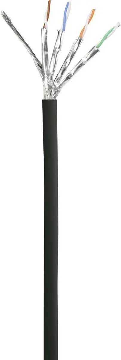 Renkforce RF-5043936 Netwerkkabel CAT 6A S/FTP 15m - Zwart