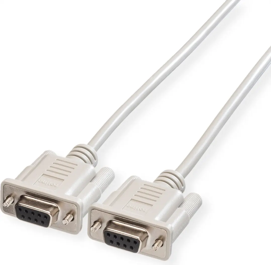 Roline RS232 9-pol F/F Kabel 1,8m - Grijs
