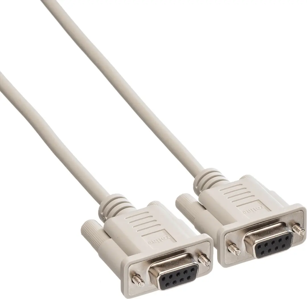 Roline RS232 9-pol F/F Kabel 1,8m - Grijs