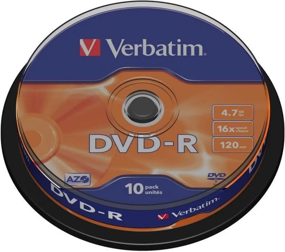 Verbatim 43523 DVD-R Matt Silver - 10 Stuks